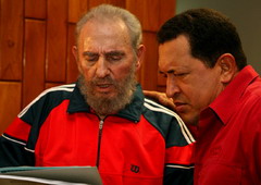 Fidel Castro y Hugo Chávez